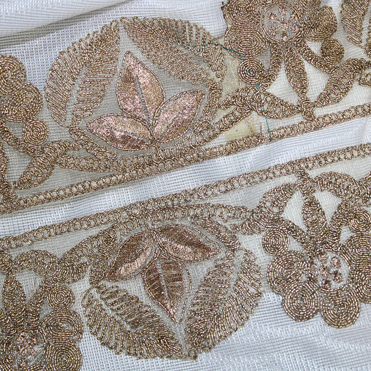 Rose Gold Zari Fancy Trim