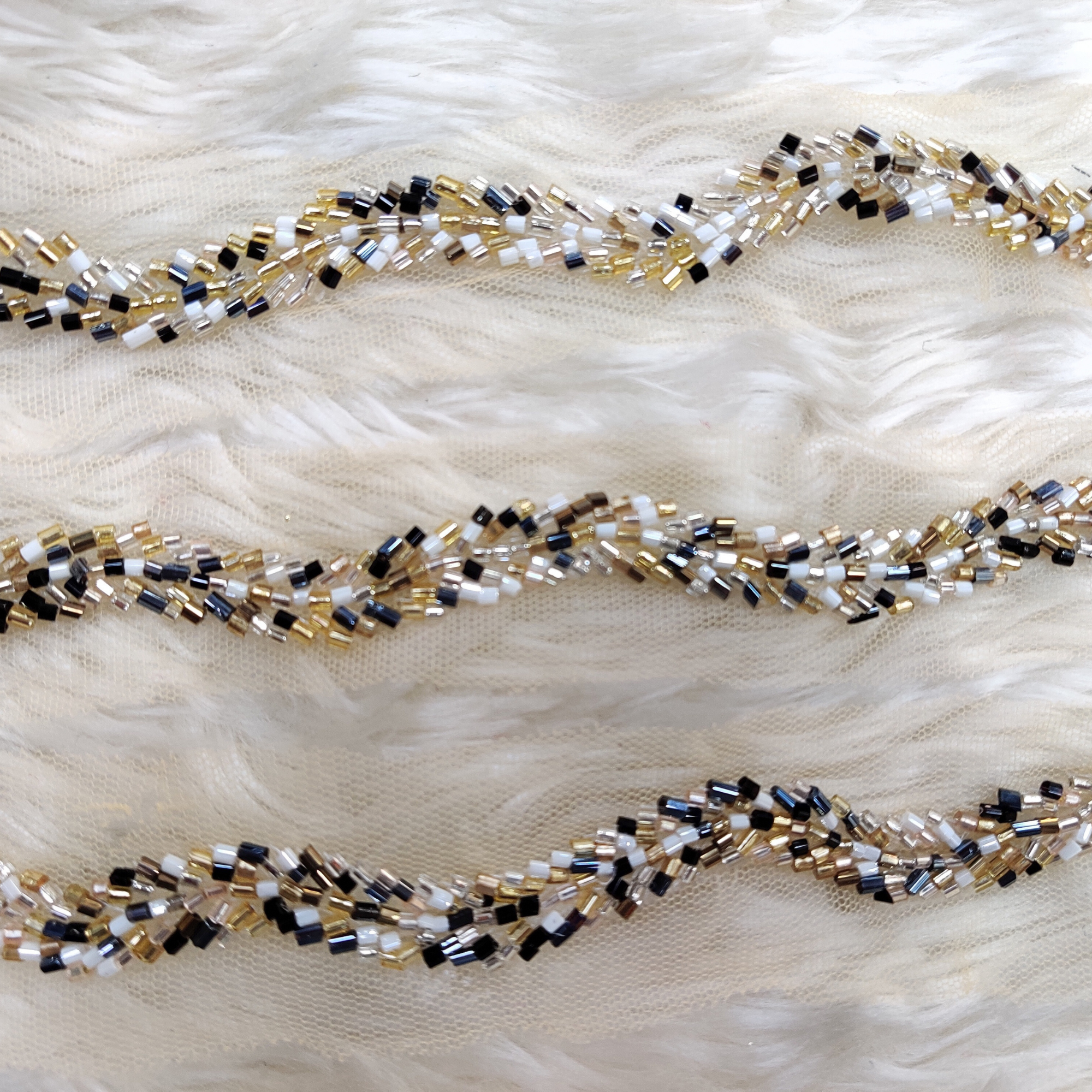 Embellished Cutdana Handwork Lace Border