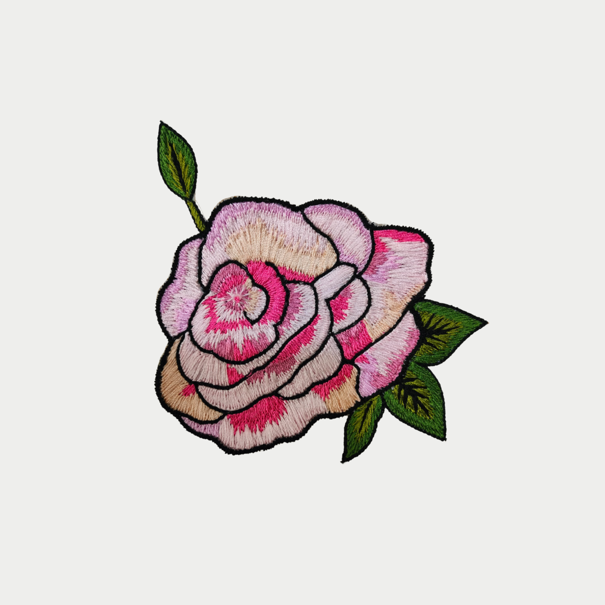 Threadwork Rose Patch