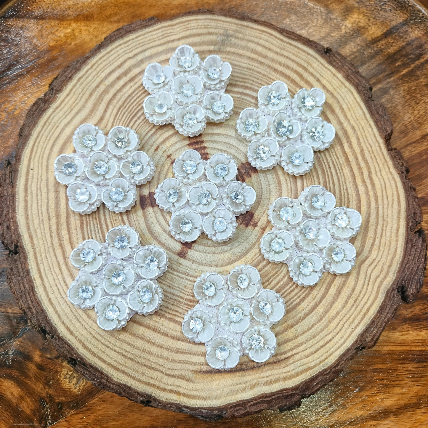 Delicate White Flower Patch