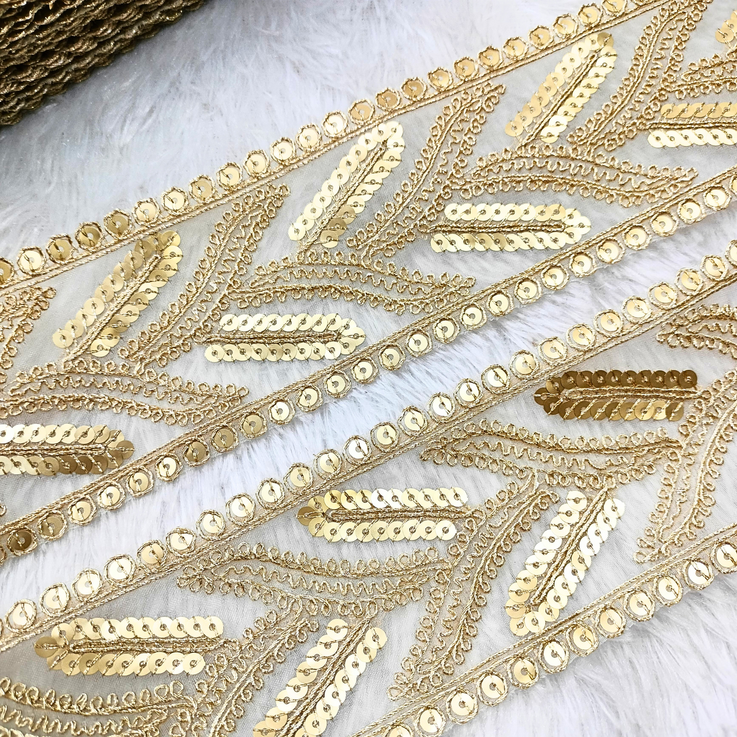 Golden Zari Lace