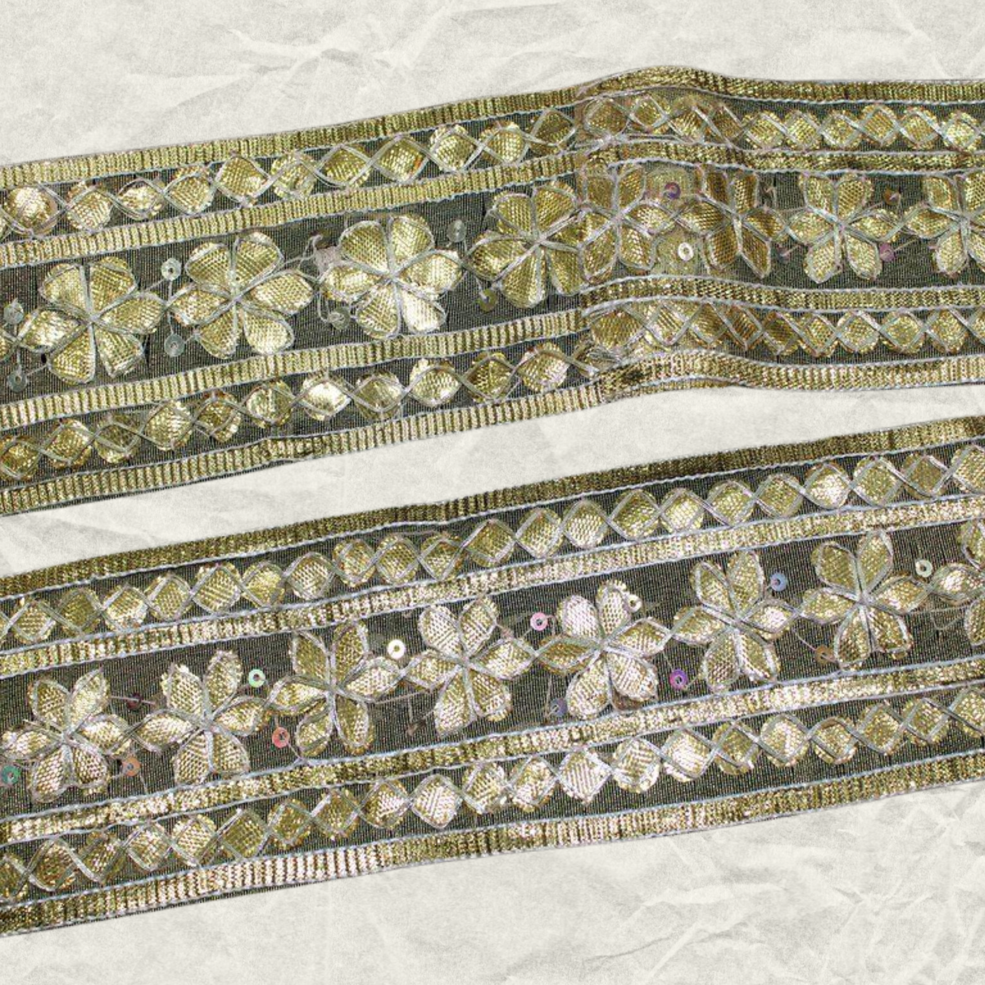 Handwork Floral Gota Trim