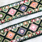 Vibrant Green Multicolor Embroidery Trim