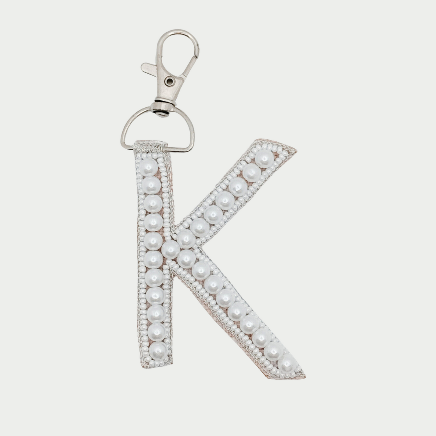 Pearl Monogram 'K' Bag Charm