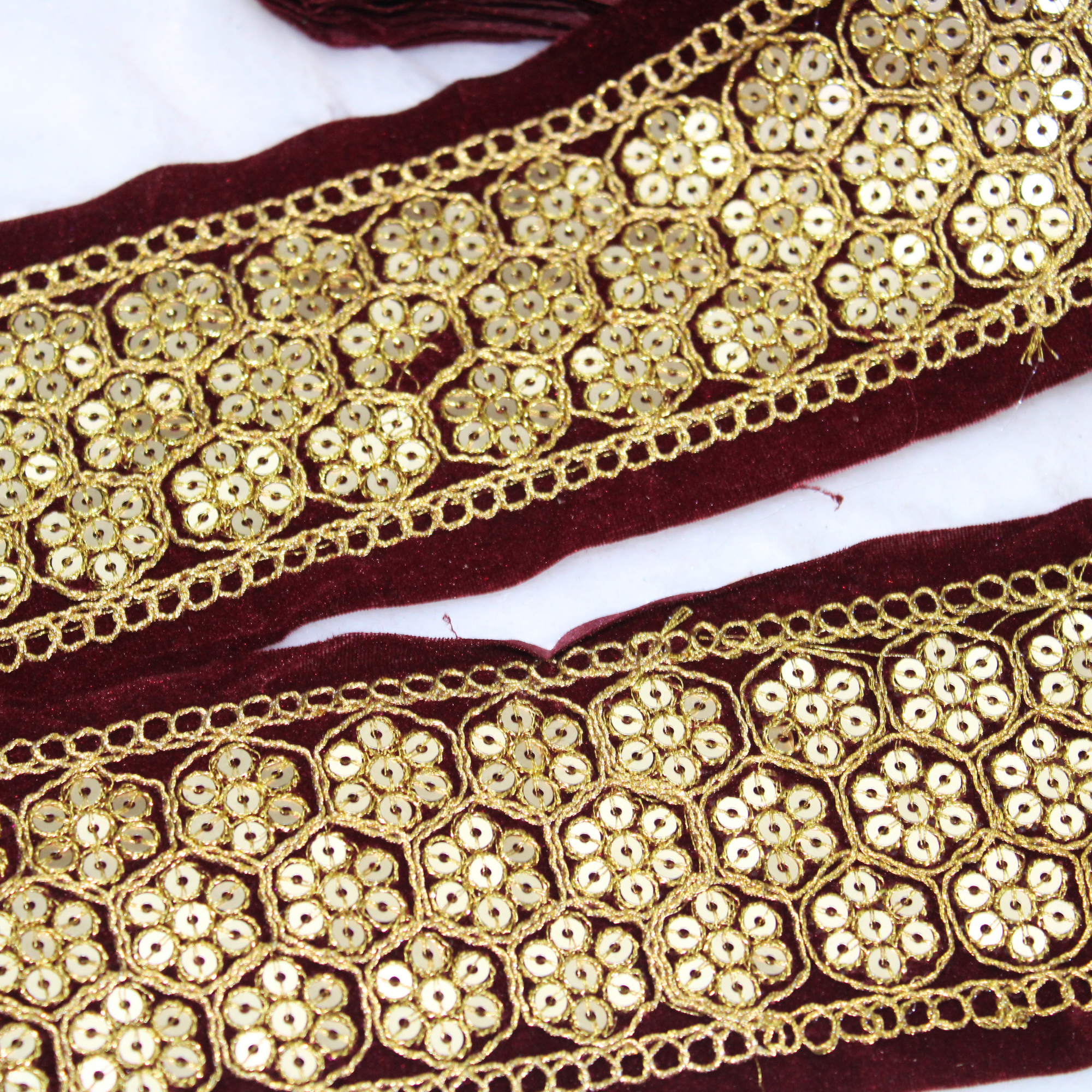 Floral Sequin Trim