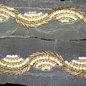 Golden Embellished Handwork Trim