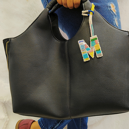 BohoBeadworks Alphabet 'M' Bag Charm