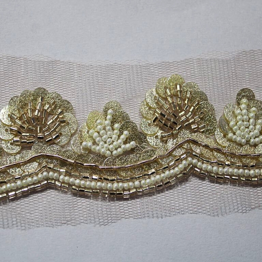 Elegant Golden Handcrafted Trim