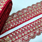 Red Fancy Embellished Trim