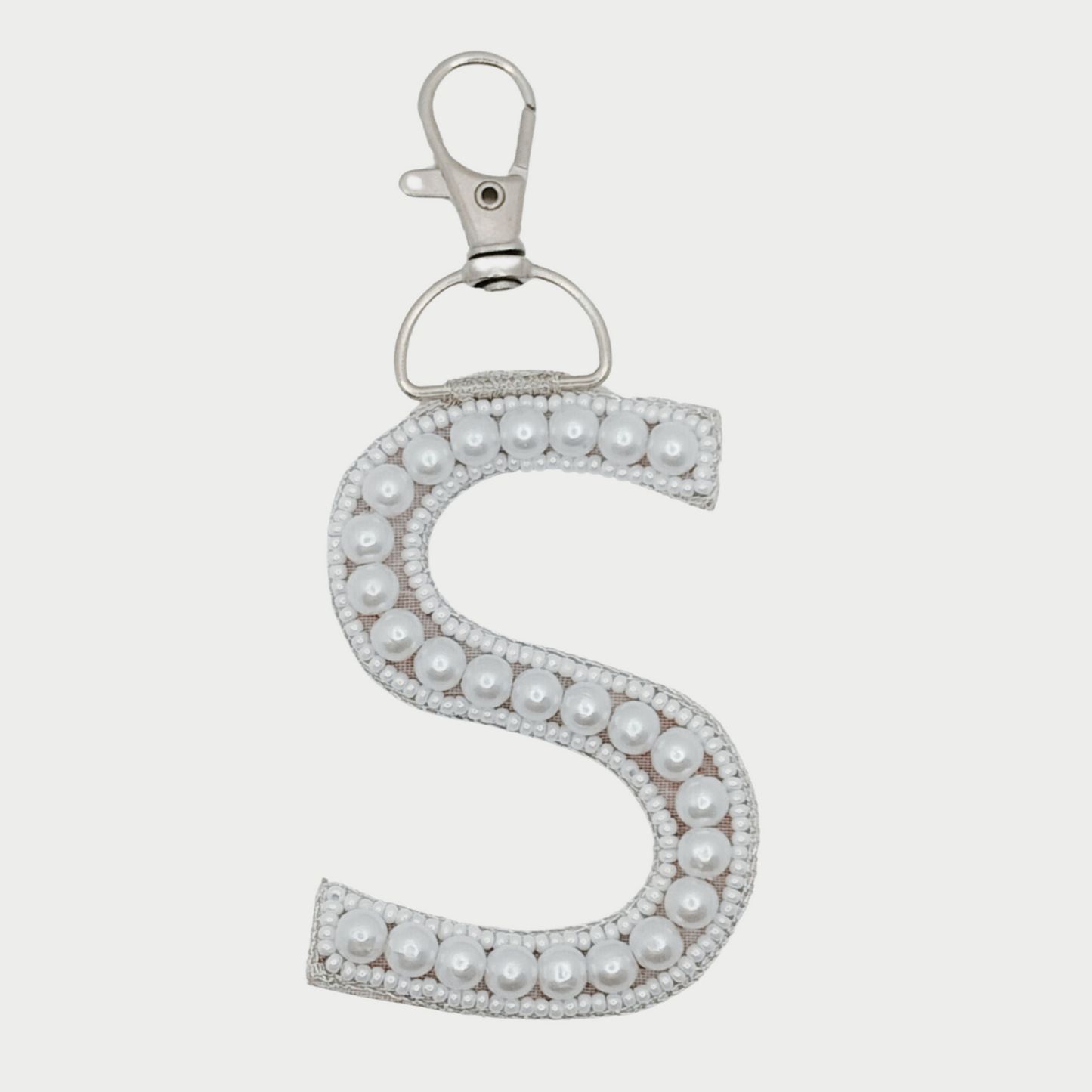 Pearl Monogram 'S' Bag Charm