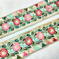 Vibrant Mint Green Multicolor Embroidery Trim