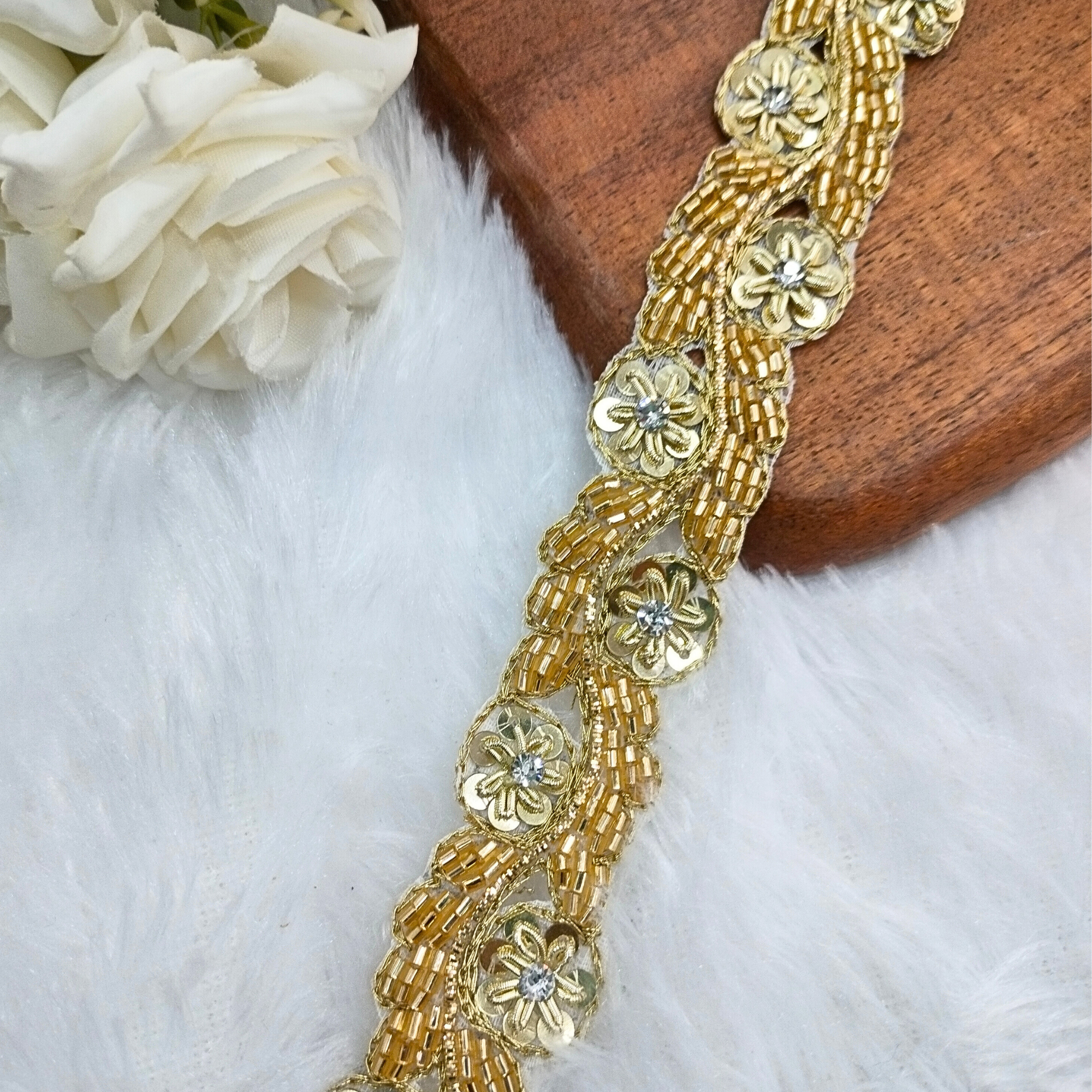 Golden Handwork Zardozi Trim