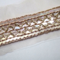 Rose Gold Embellished Handwork Trim