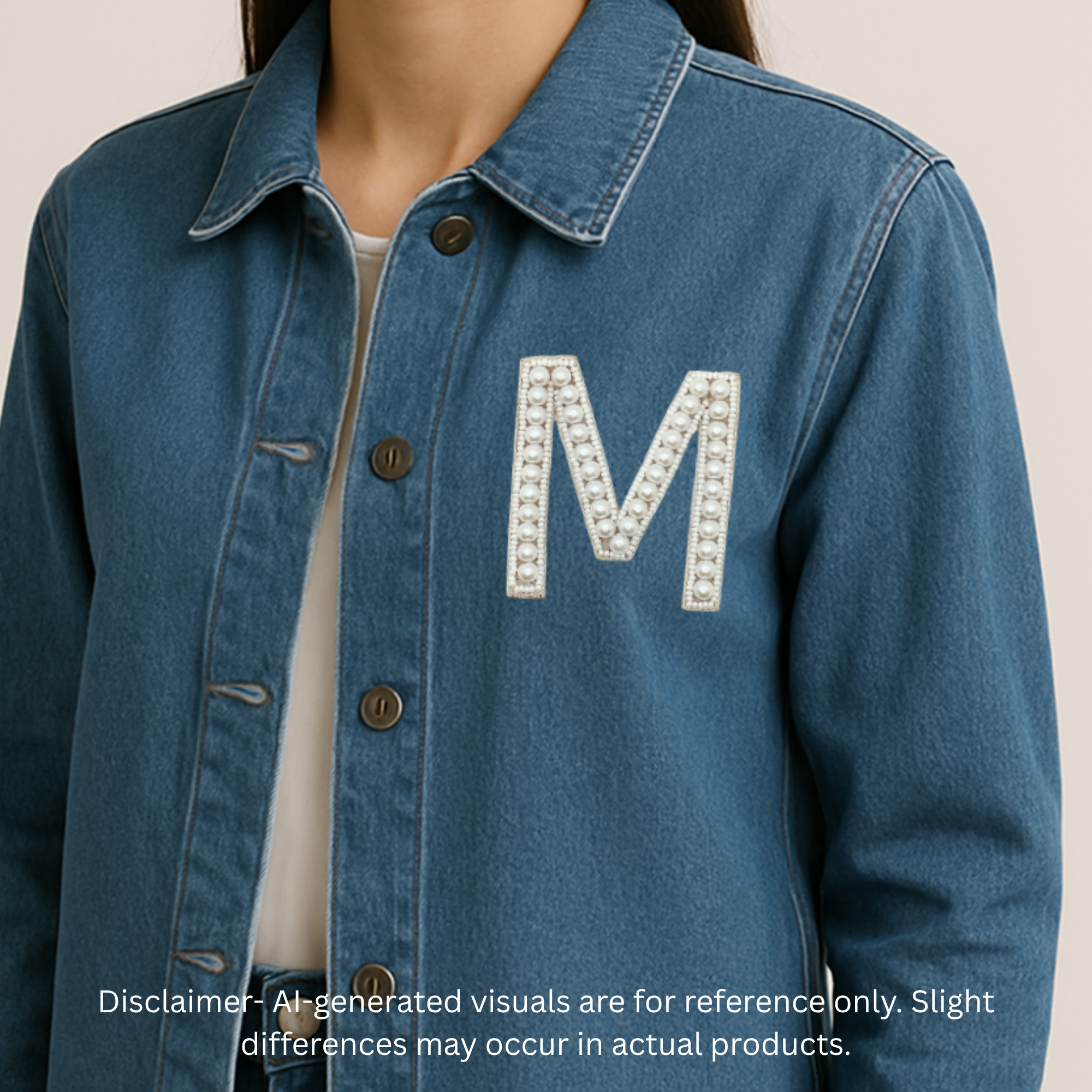 Oceanic Pearl Alphabet 'M' Patch