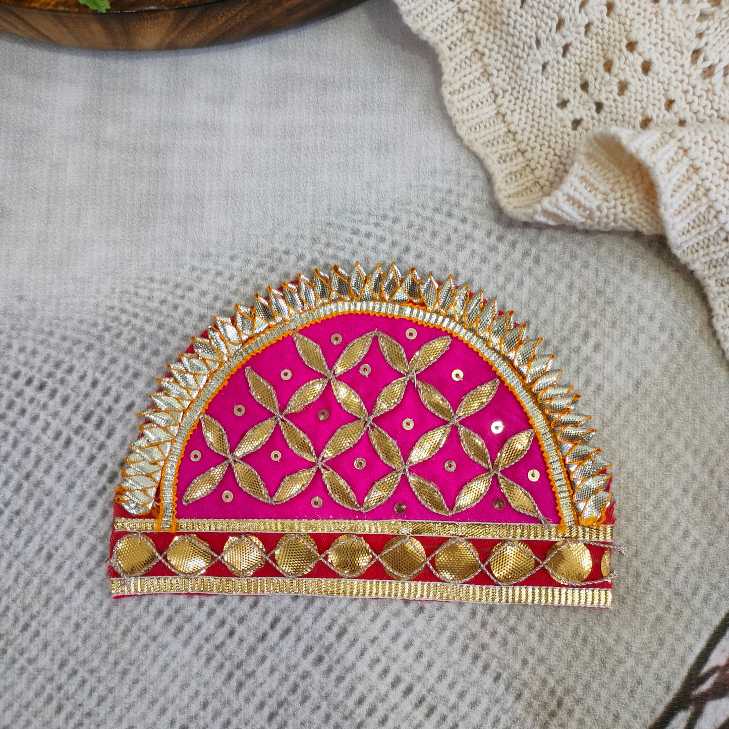 Pink Embellished Gota Patch (12 Pieces)