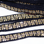 Navy Blue Fancy Sequins Work Embroidered Border