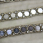 Light Gold Mirror Embellished Handwork Trim