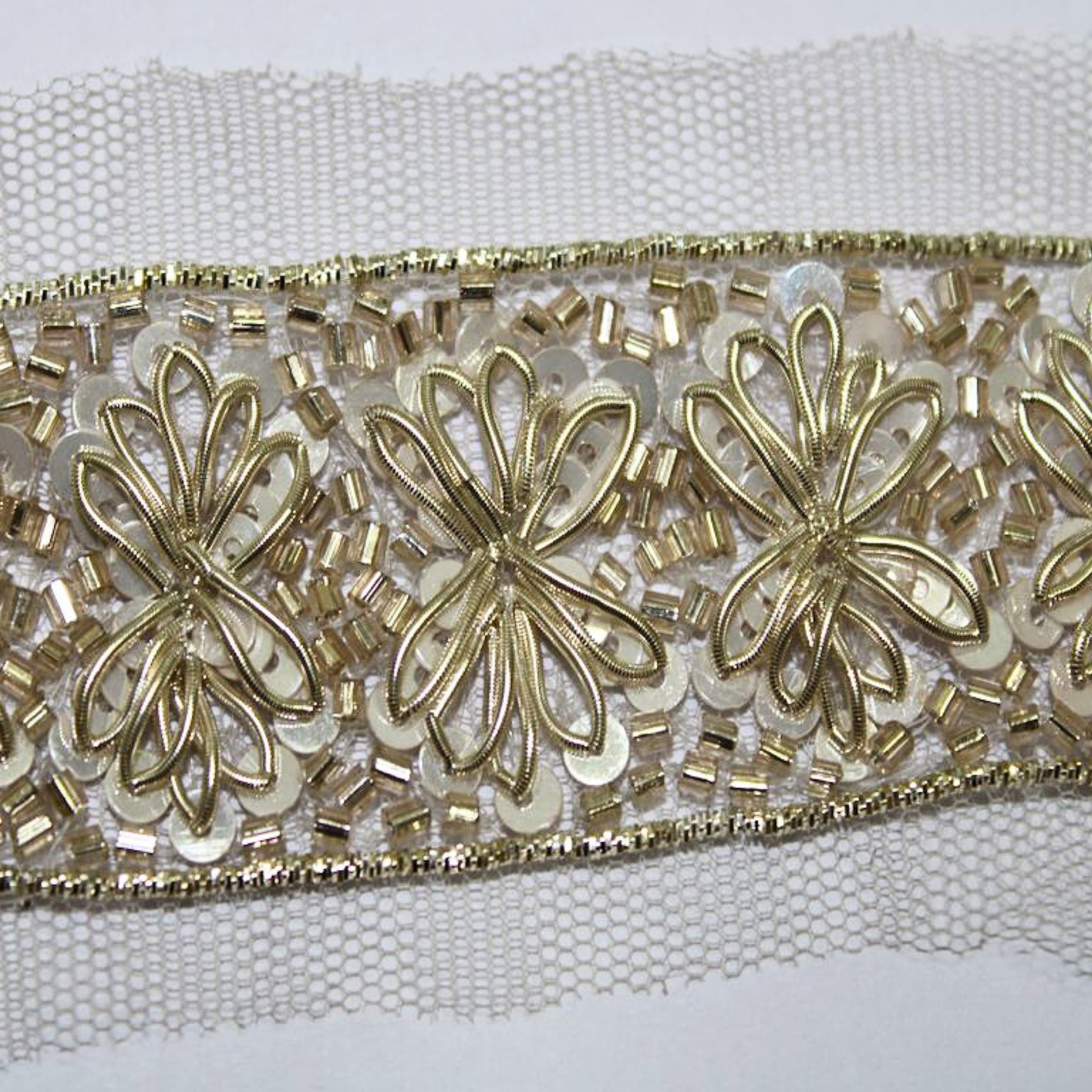 Light Gold Exquisite Handcrafted Trim