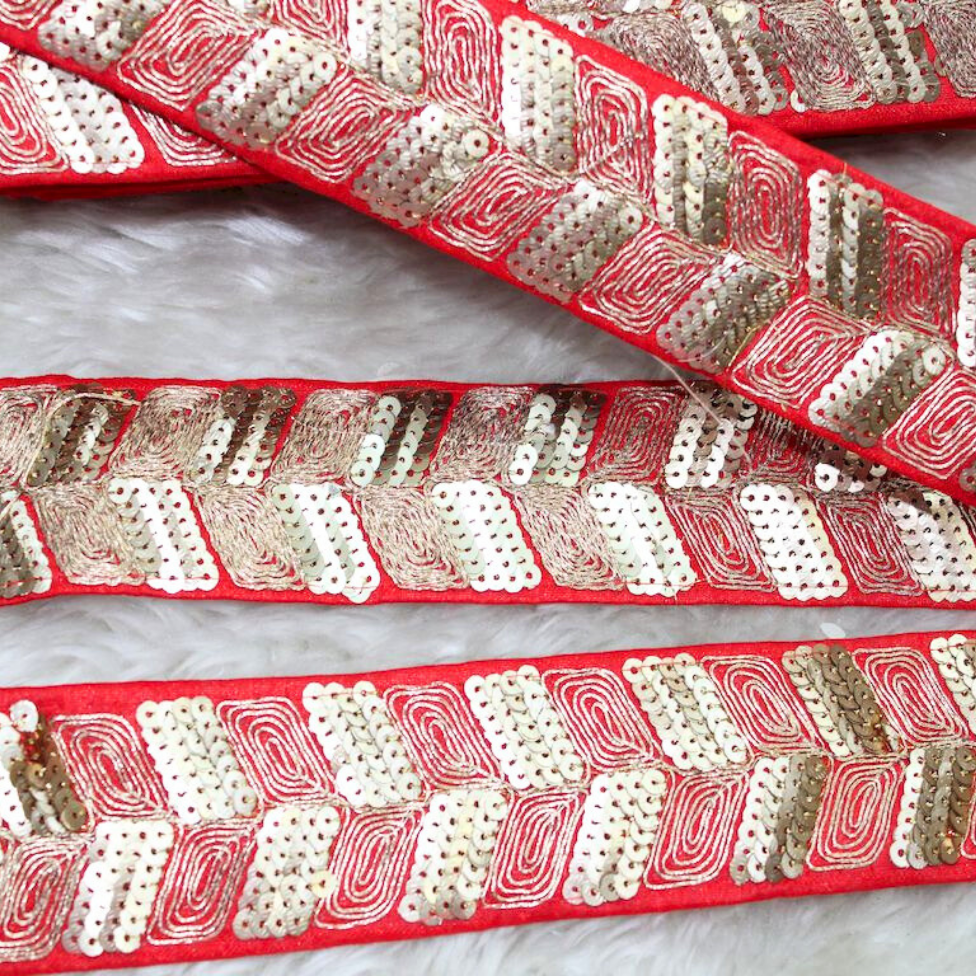 Elegant Zari Sequin Trim