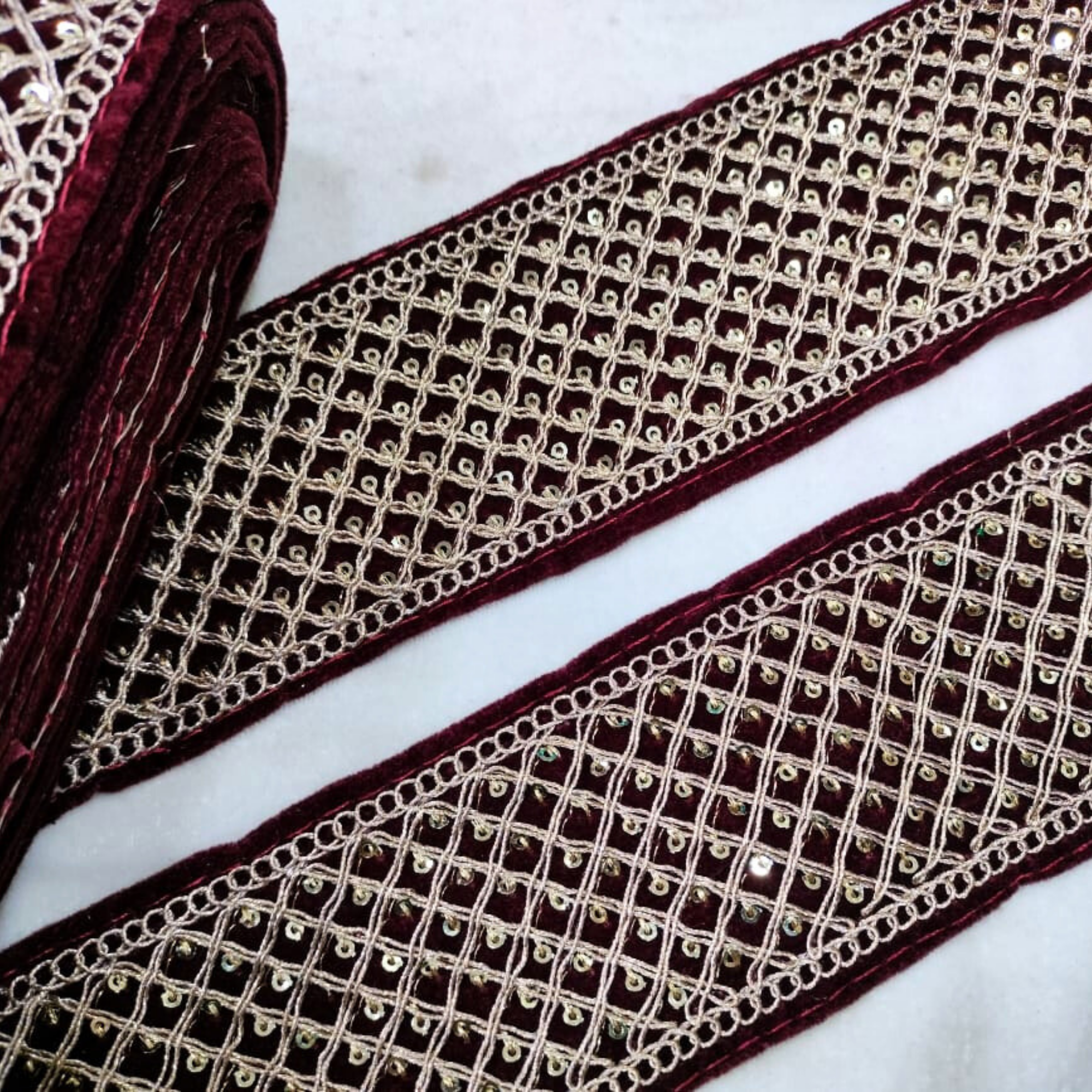 Embellished Zari Work Lace
