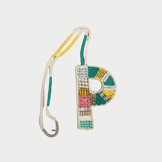 BohoBeadworks Alphabet 'P' Bag Charm