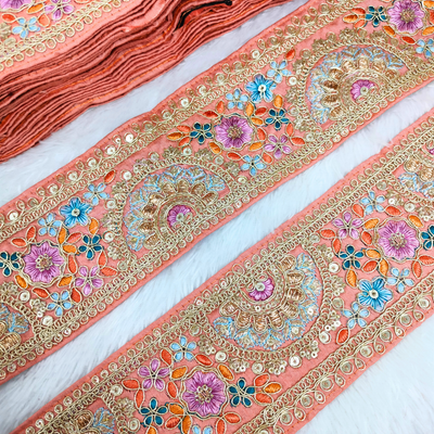 Peach Fancy Multicolor Trim