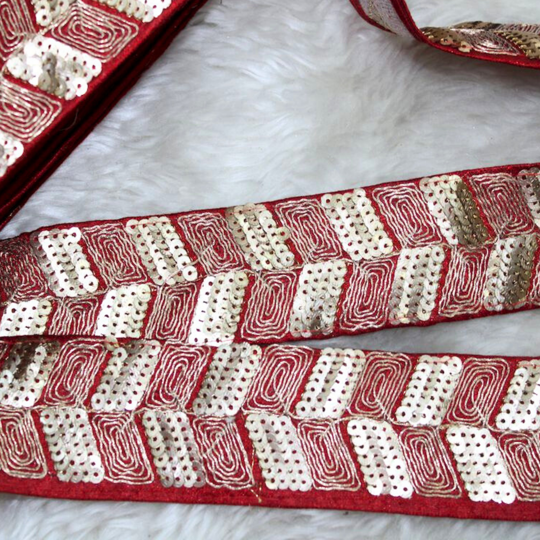 Elegant Zari Sequin Trim
