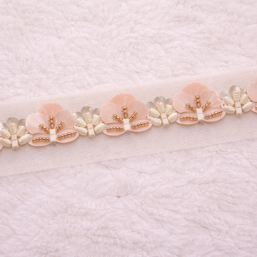 Rose Gold Floral Wave Lace