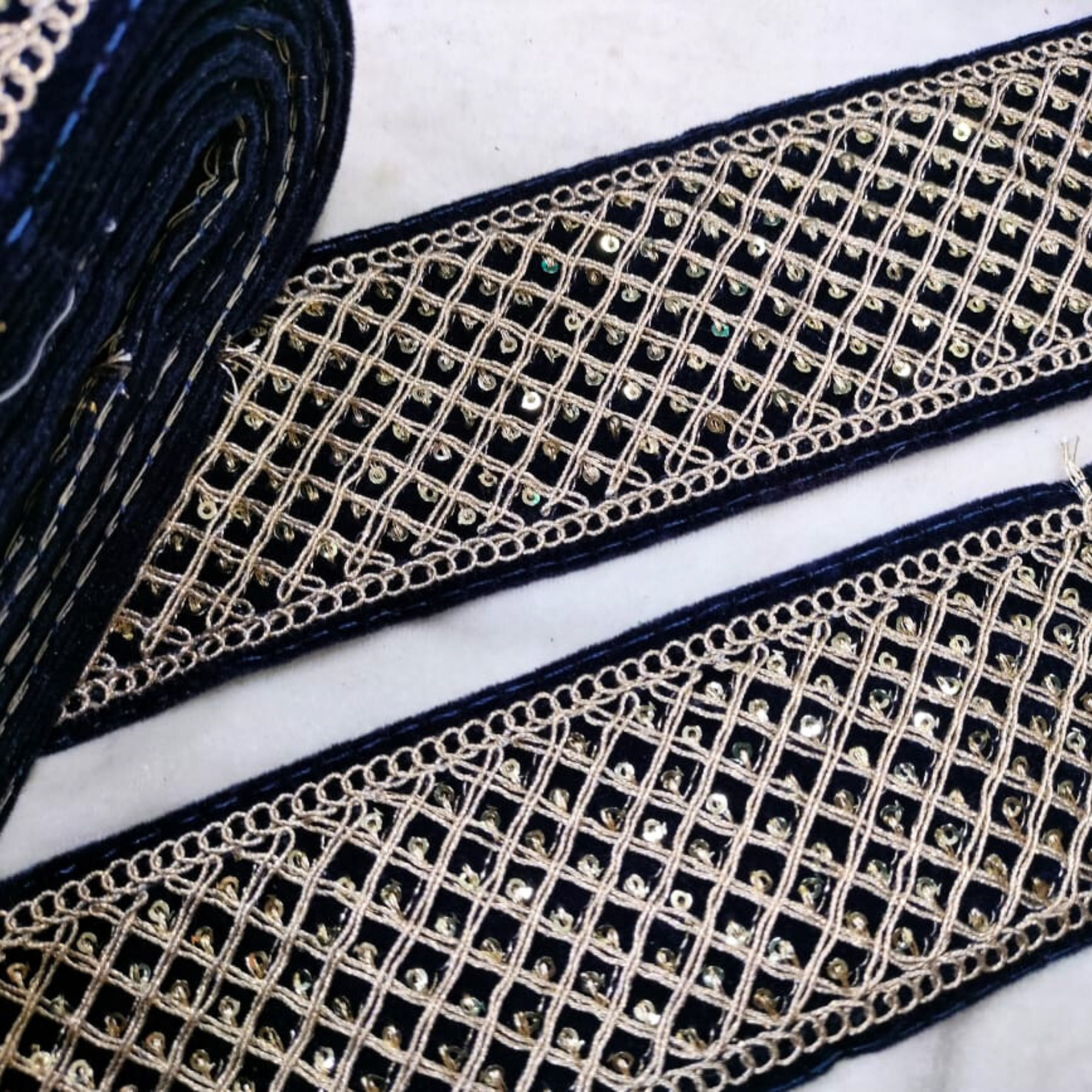 Embellished Zari Work Lace