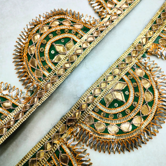 Green Traditional Gota Work Lace