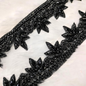 Black Embellished Handwork Trim