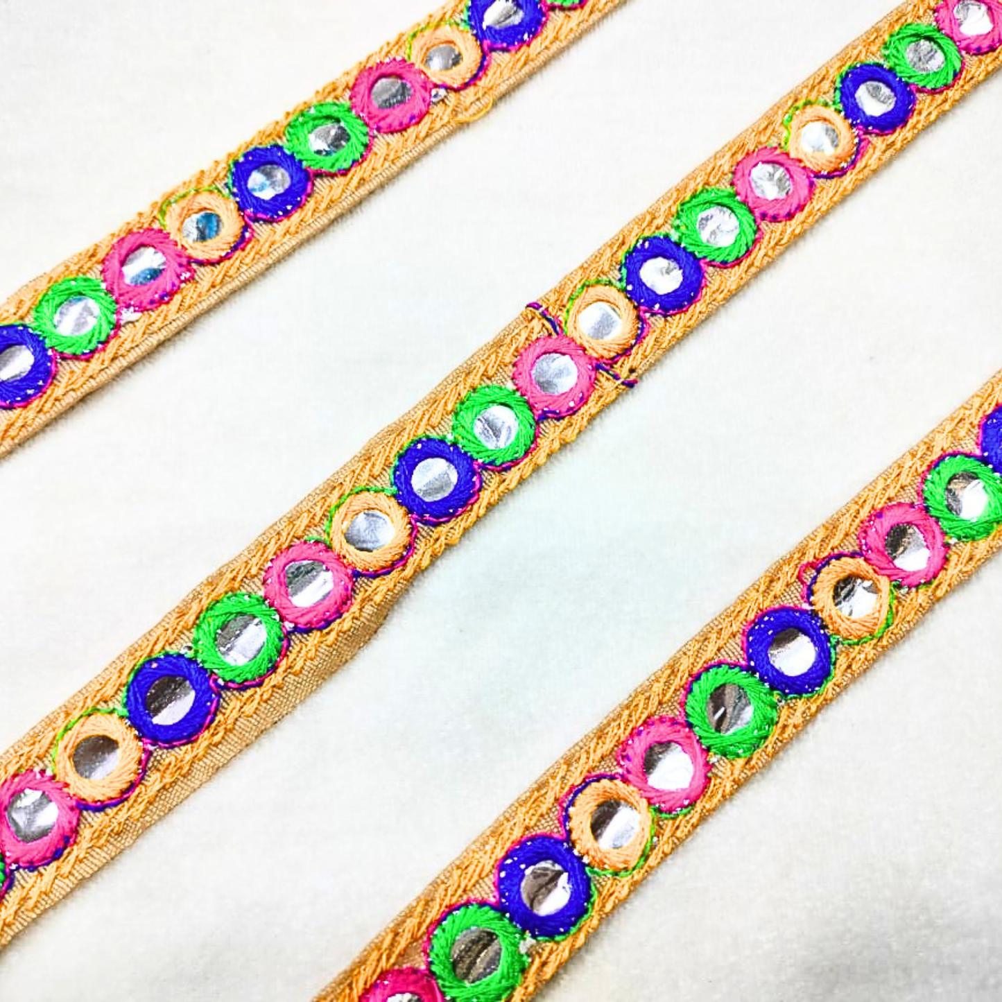 Multicolor Abla Lace Trim