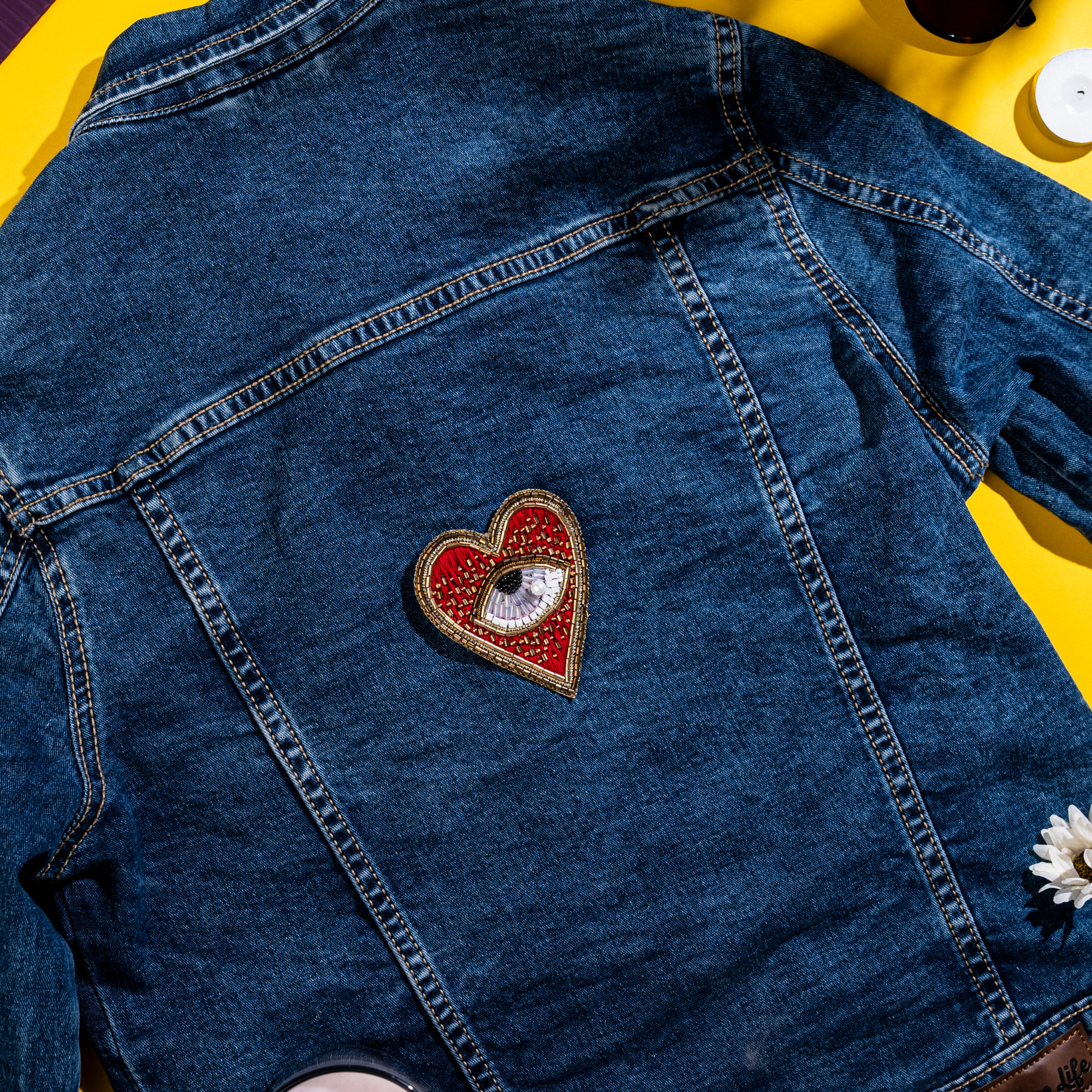 Love Loom 'Heart' Shape Handmade Patch