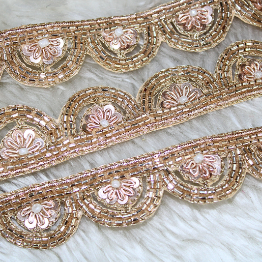 Rose Gold Scalloped Trim