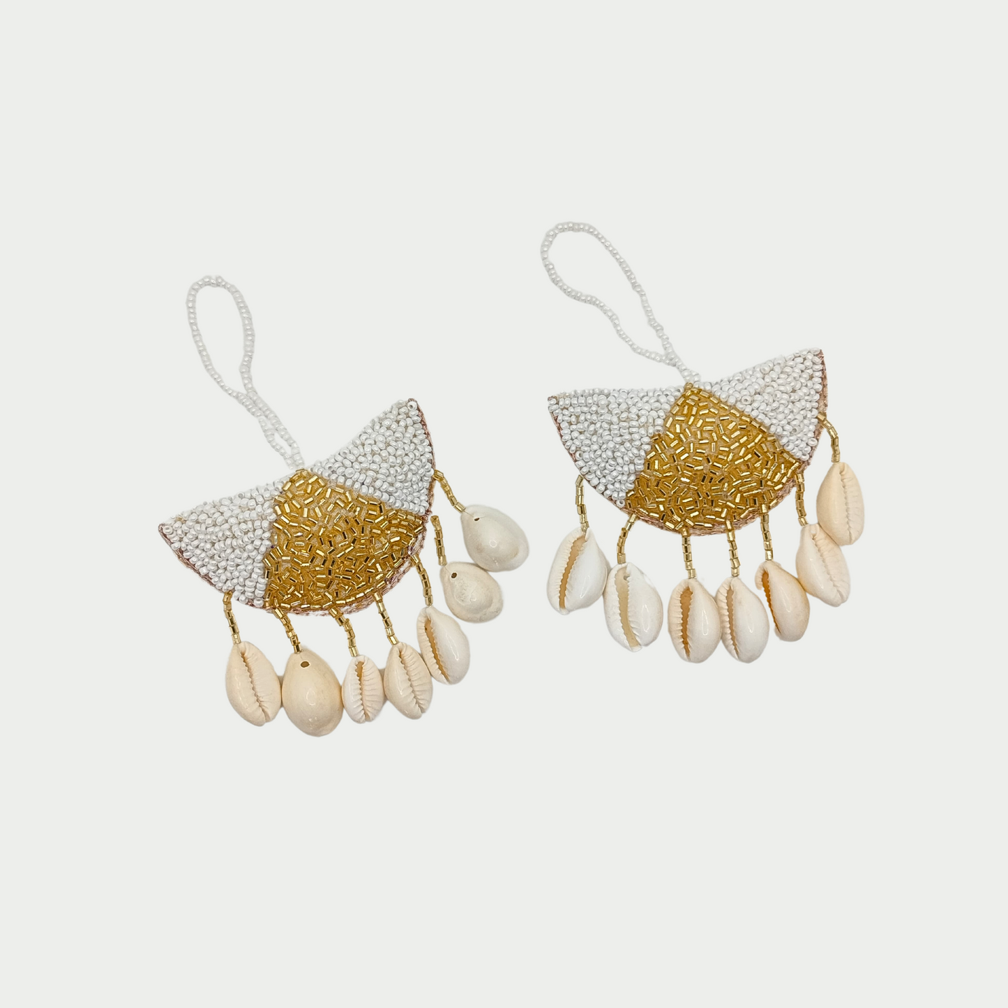 Classic Golden & White Tassel (Pack of 2)