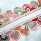 Peach Vibrant Multicolor Sequin Trim