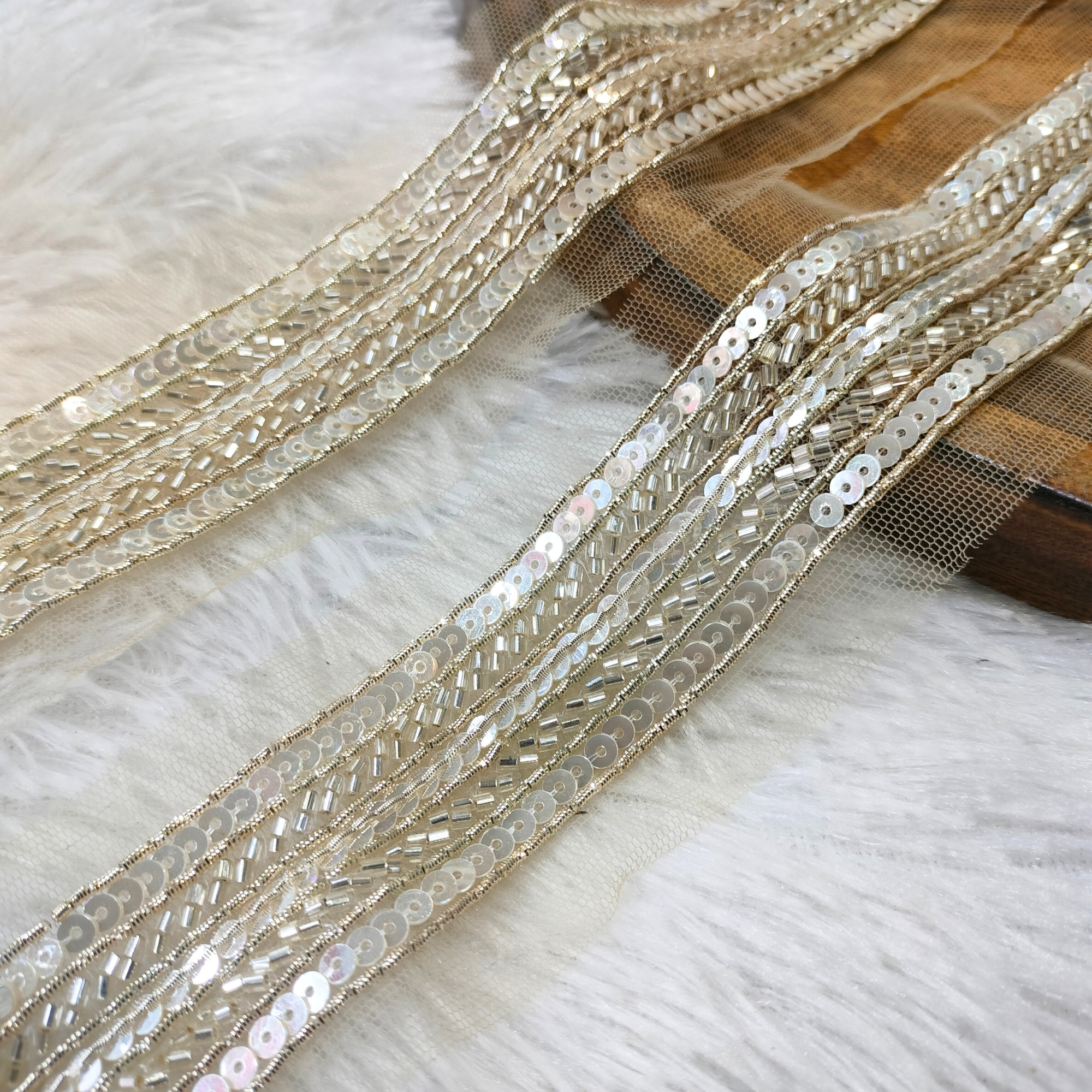 Light Gold Handwork Trim