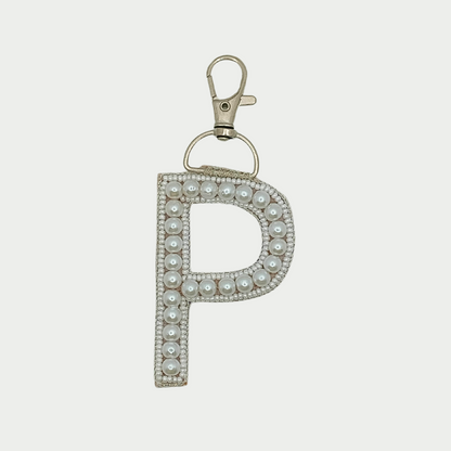 Pearl Monogram 'P' Bag Charm