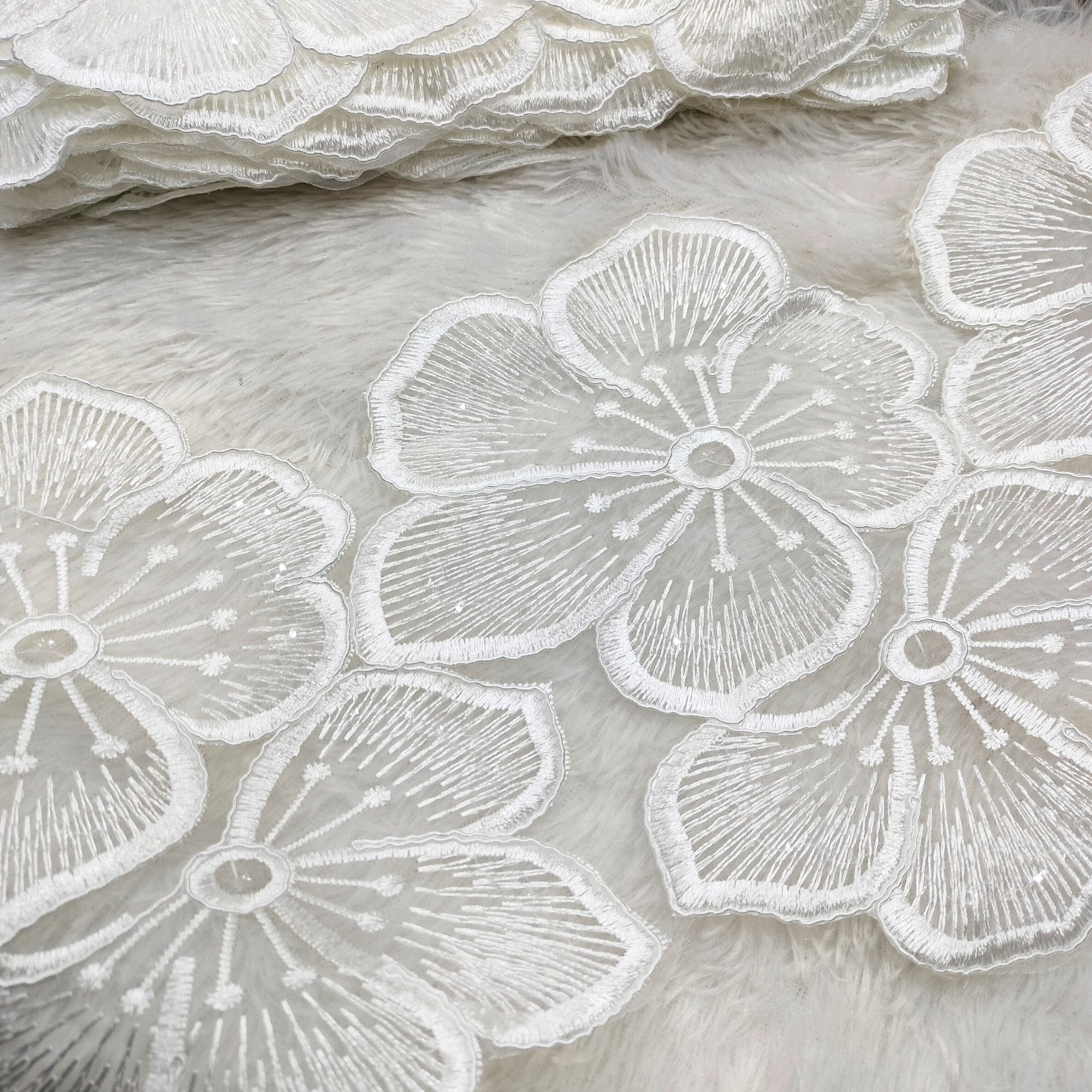 Petal Bloom Cutwork Lace
