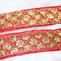 Red Fancy Sequence Work Lace