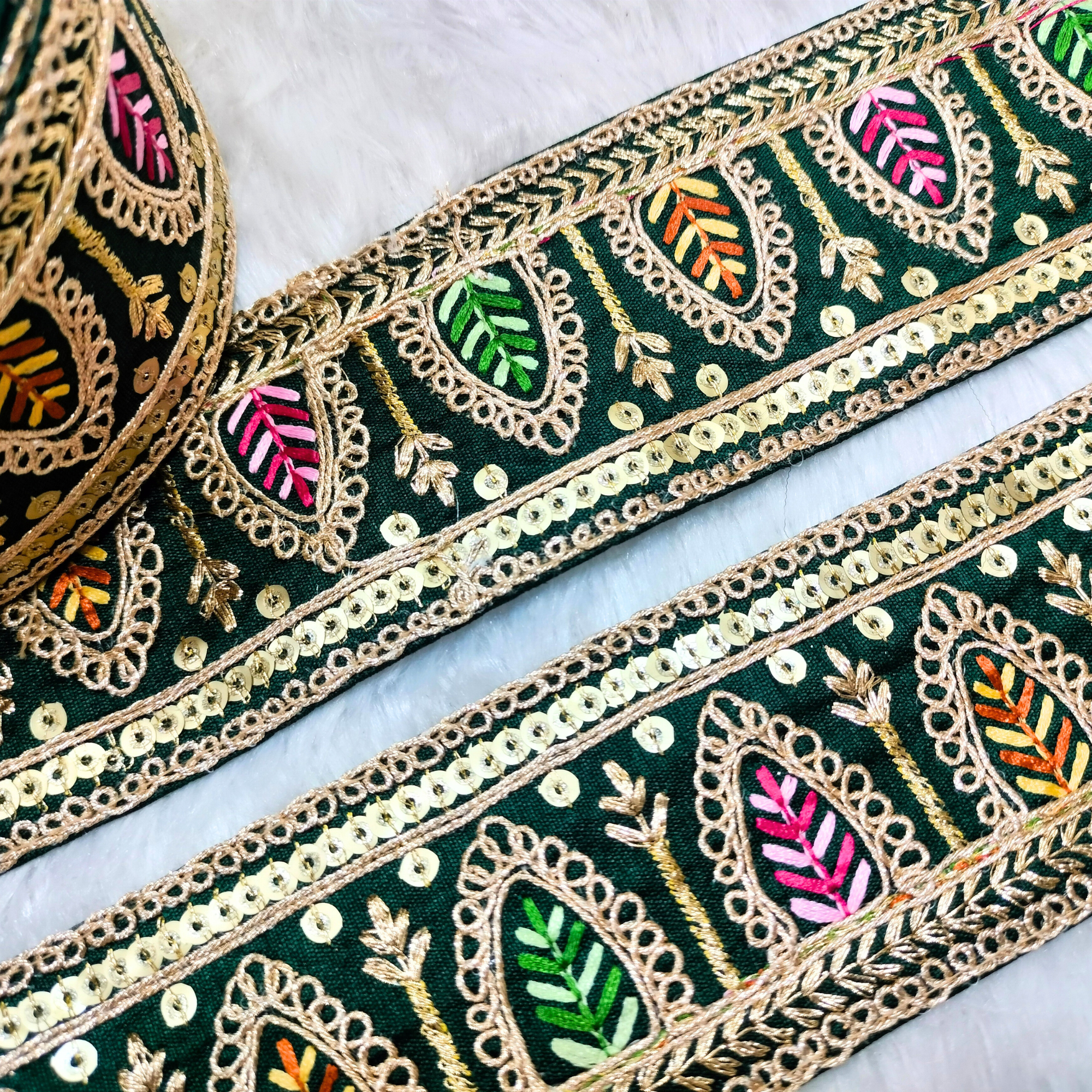 Embellished Multicolor Trim