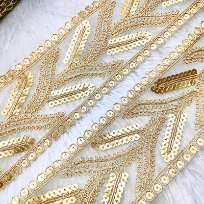 Golden Zari Lace