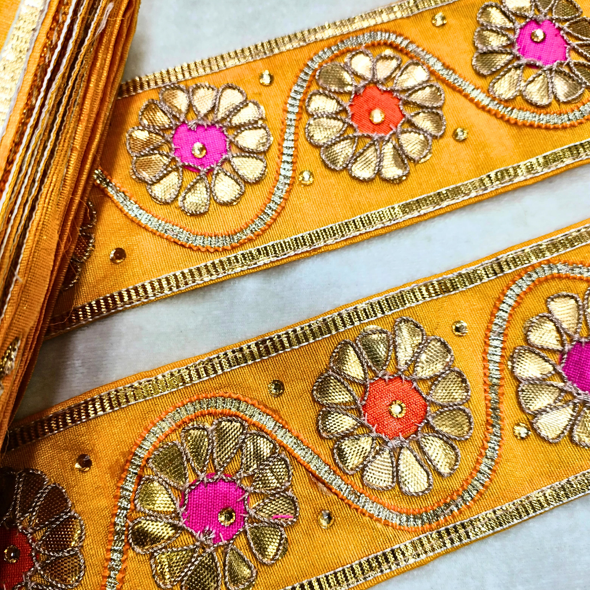 Gota Patti Floral Trim