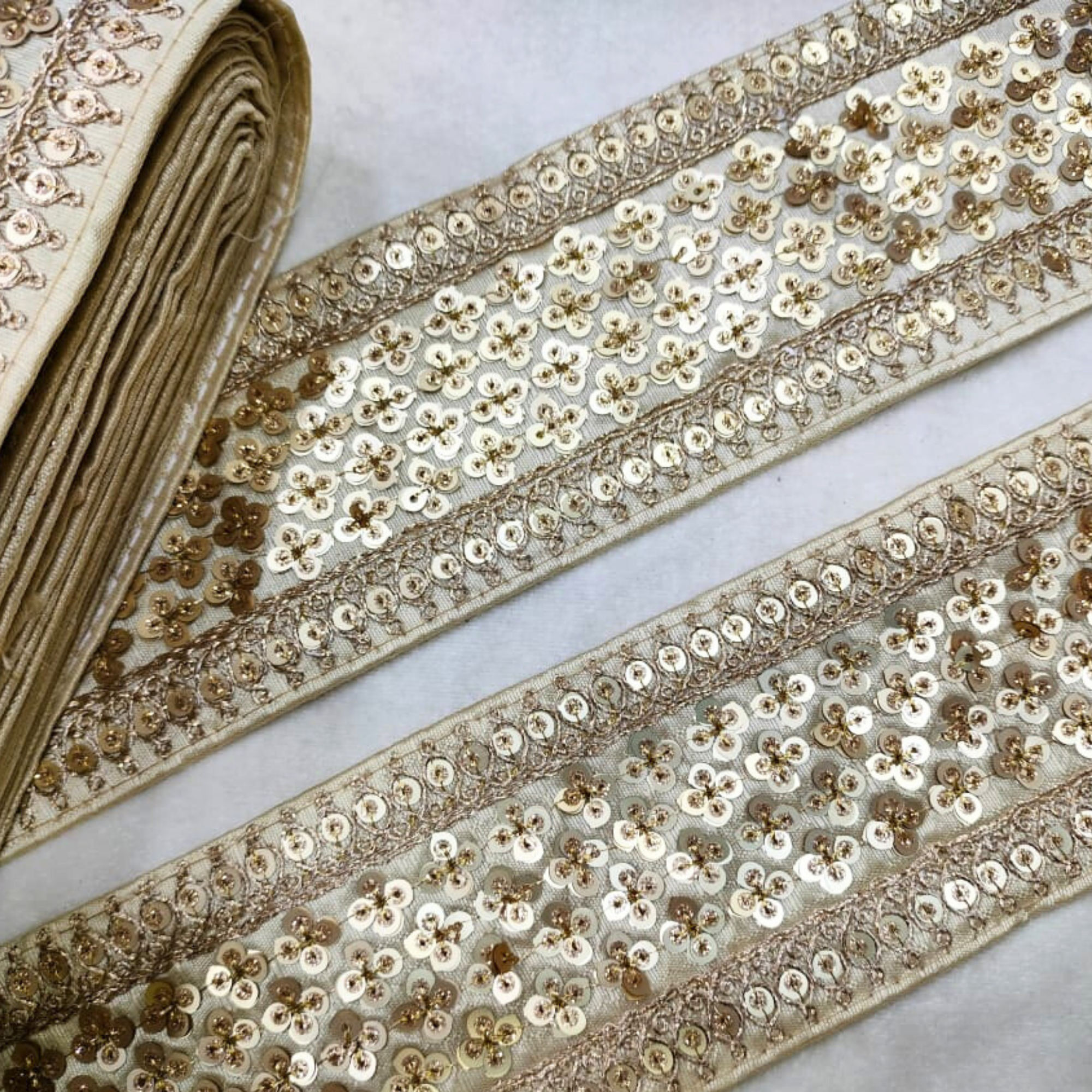Sequins Lace Border