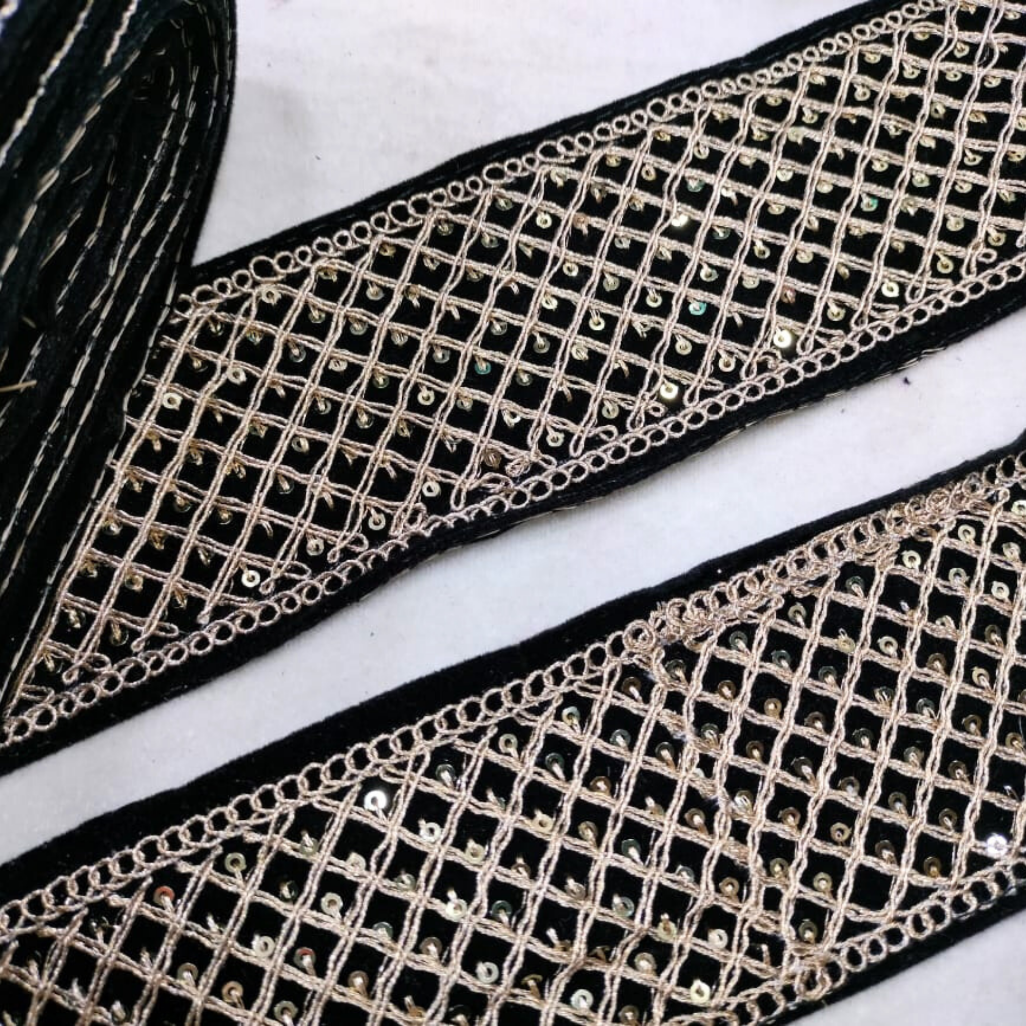 Embellished Zari Work Lace