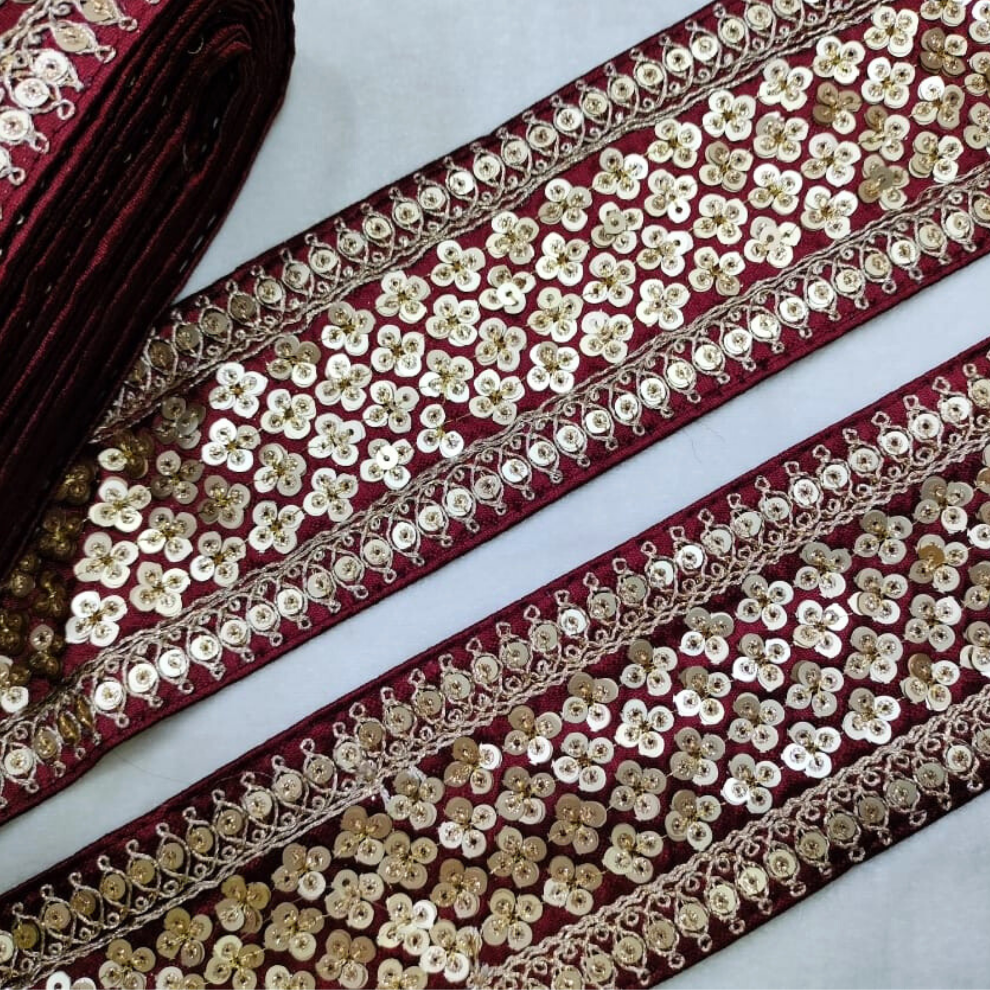 Sequins Lace Border