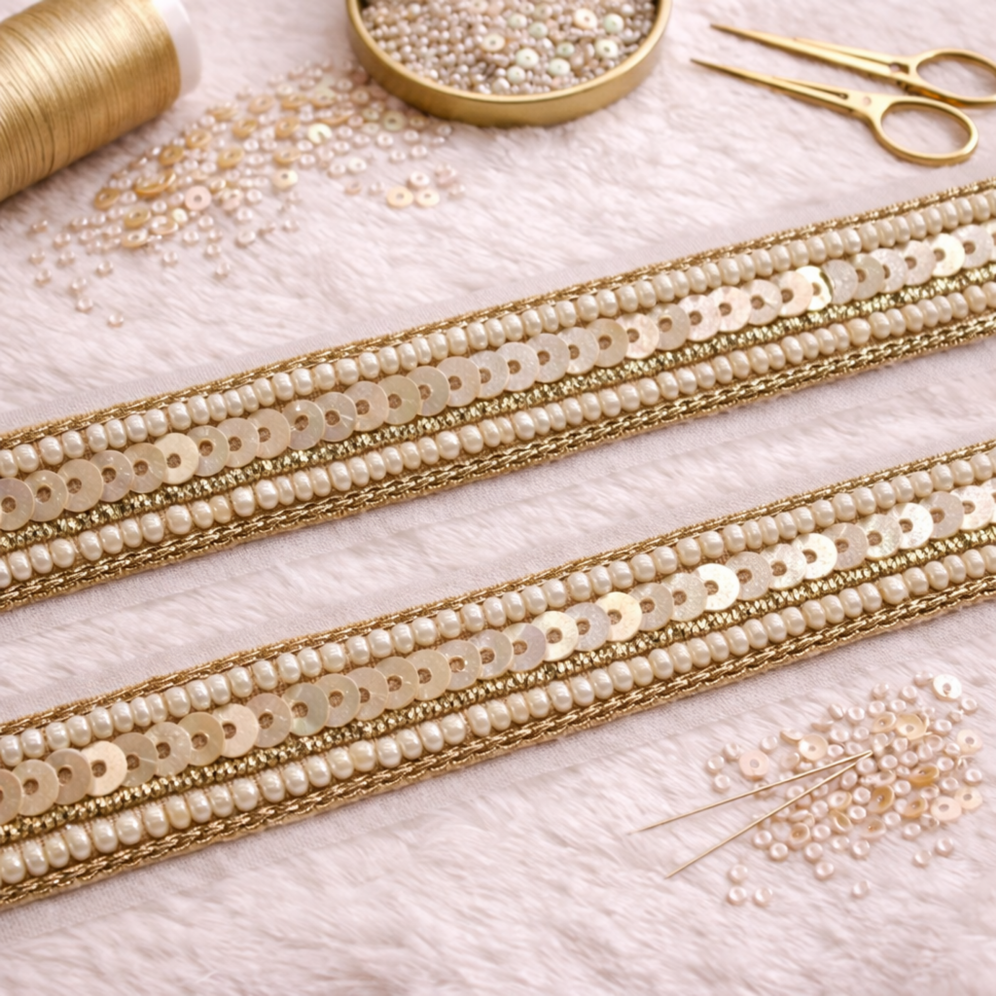 Crystal Flower Vine Lace