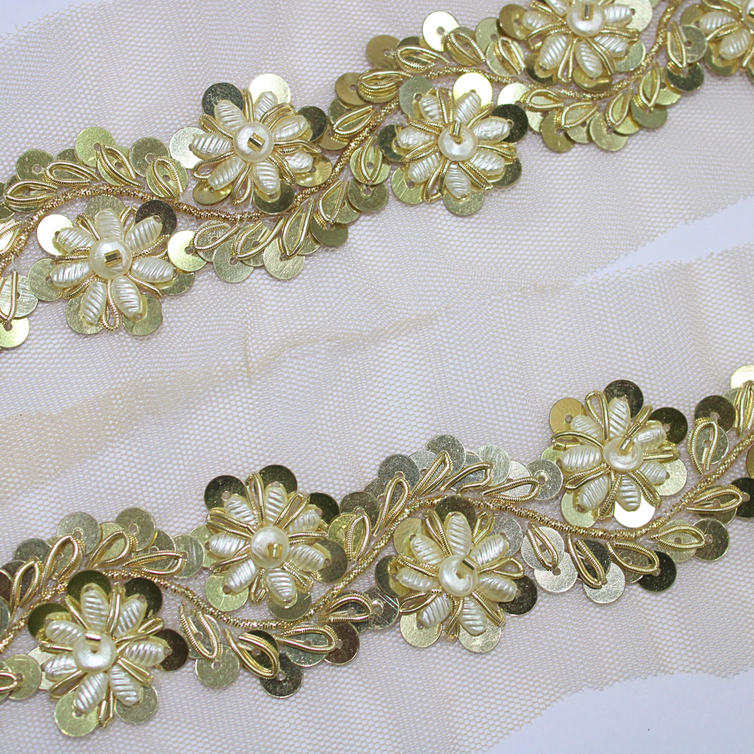 Floral Handwork Trim