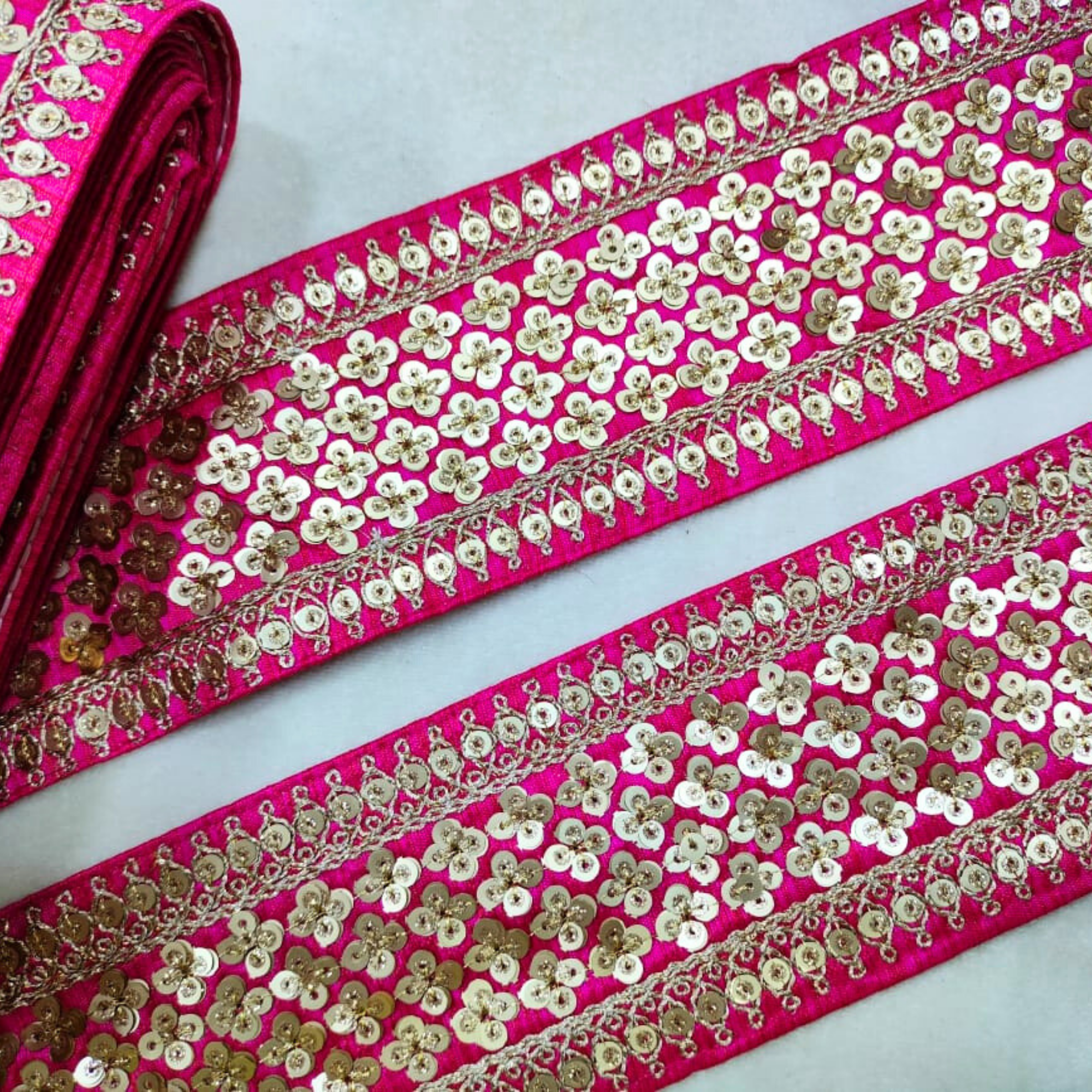 Sequins Lace Border