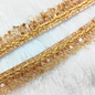 Rose Gold Embellished Threadwork Trim